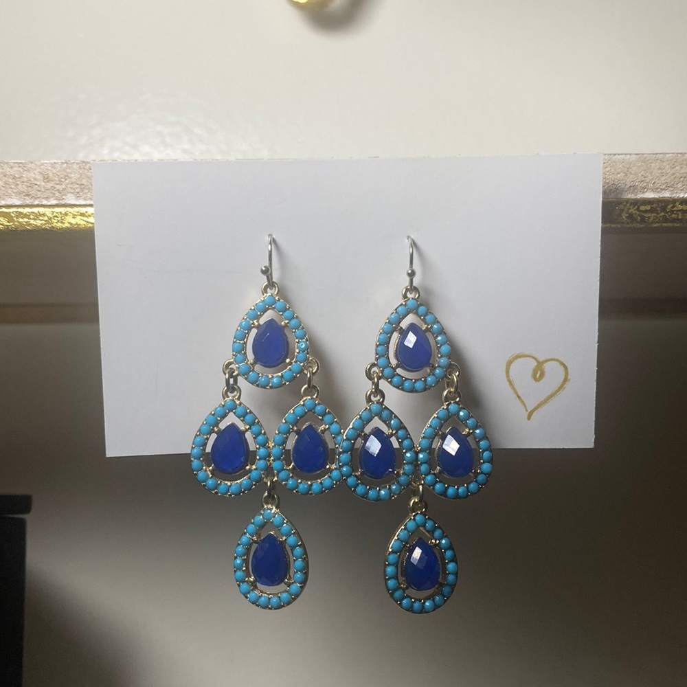 Blue & Gold Dangles